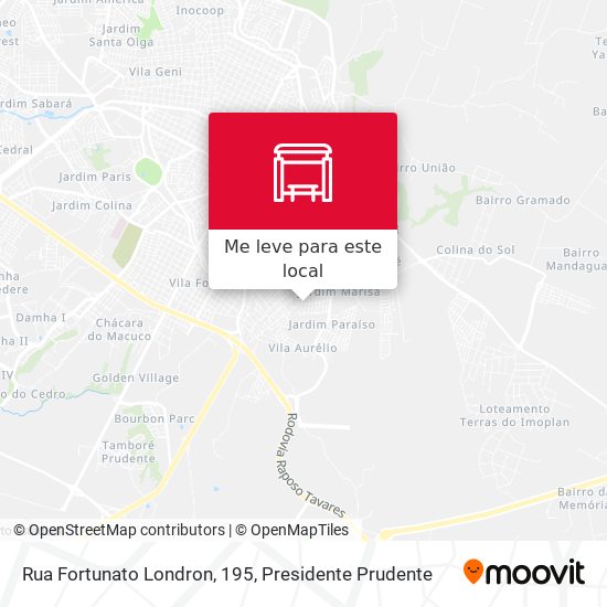 Rua Fortunato Londron, 195 mapa
