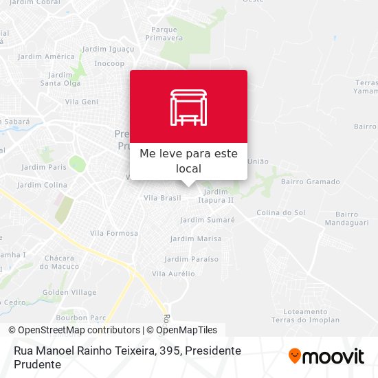 Rua Manoel Rainho Teixeira, 395 mapa