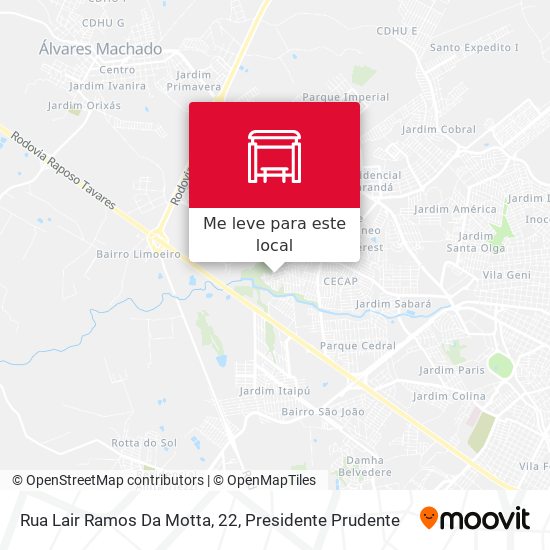 Rua Lair Ramos Da Motta, 22 mapa