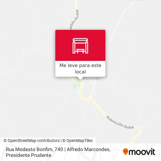 Rua Modesto Bonfim, 740 | Alfredo Marcondes mapa