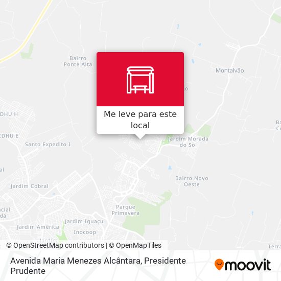 Avenida Maria Menezes Alcântara mapa