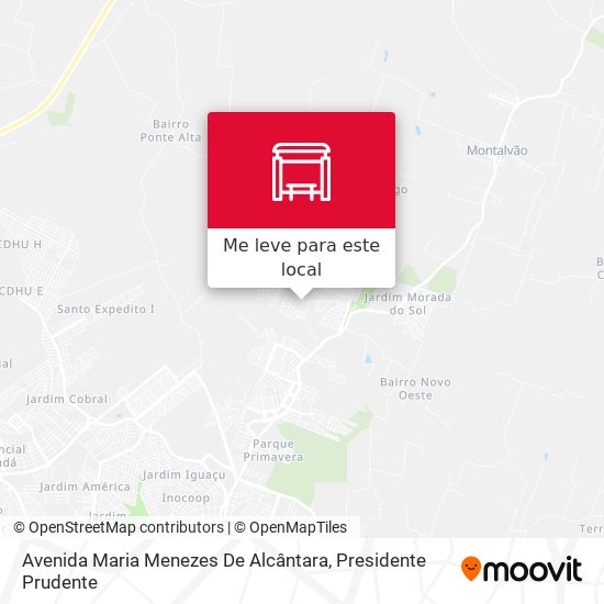 Avenida Maria Menezes De Alcântara mapa