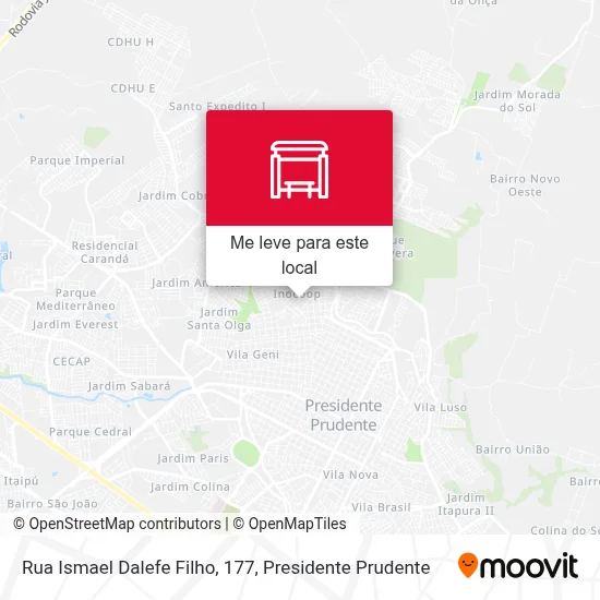 Rua Ismael Dalefe Filho, 177 mapa