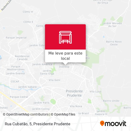 Rua Cubatão, 5 mapa