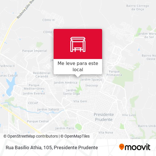 Rua Basílio Athia, 105 mapa