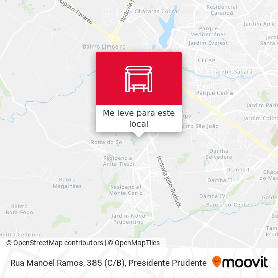 Rua Manoel Ramos, 385 (C/B) mapa