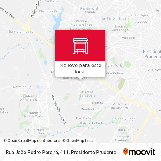 Rua João Pedro Pereira, 411 mapa