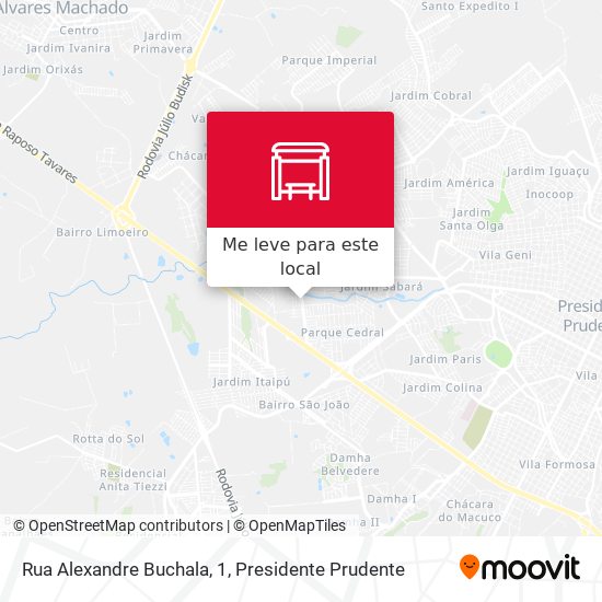 Rua Alexandre Buchala, 1 mapa