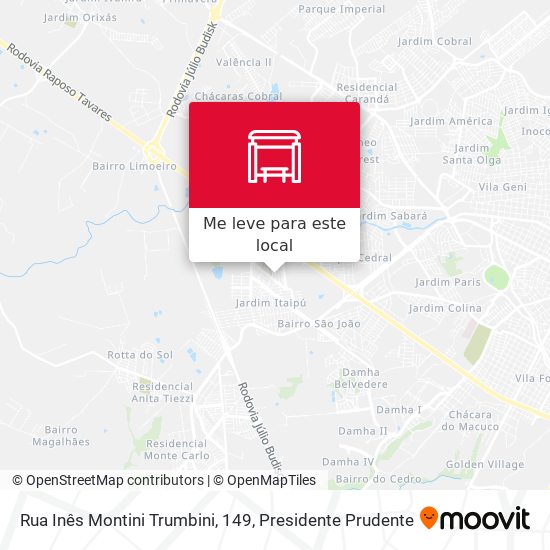 Rua Inês Montini Trumbini, 149 mapa