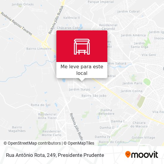Rua Antônio Rota, 249 mapa