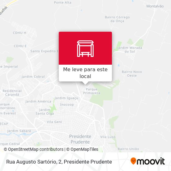 Rua Augusto Sartório, 2 mapa