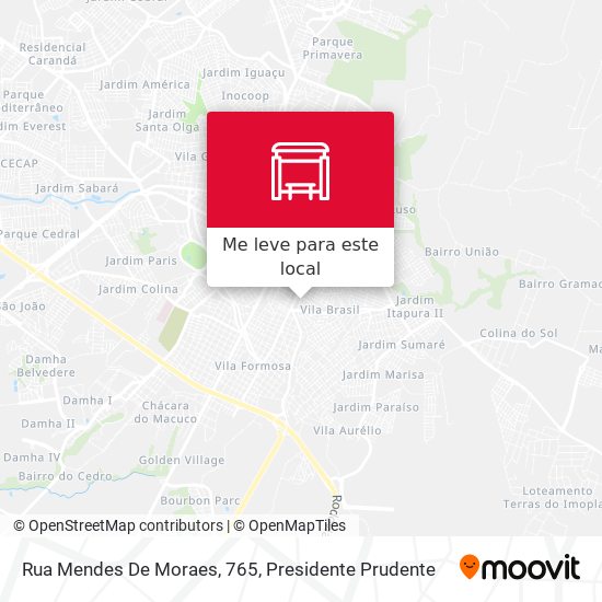 Rua Mendes De Moraes, 765 mapa