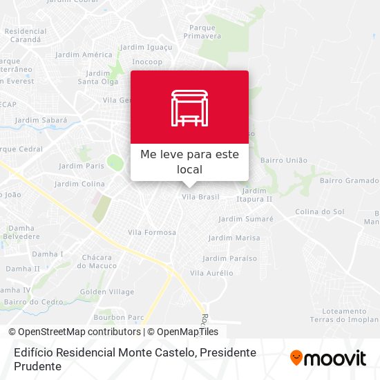 Edifício Residencial Monte Castelo mapa