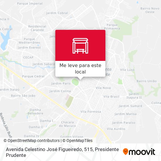 Avenida Celestino José Figueiredo, 515 mapa