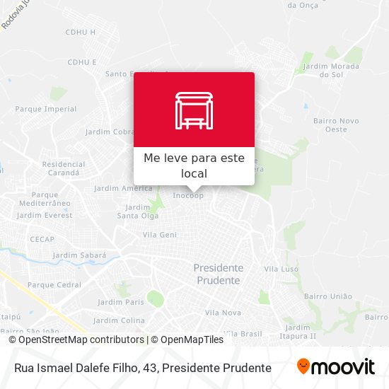 Rua Ismael Dalefe Filho, 43 mapa