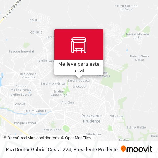 Rua Doutor Gabriel Costa, 224 mapa