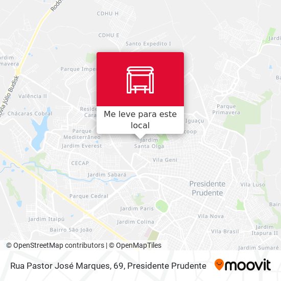 Rua Pastor José Marques, 69 mapa