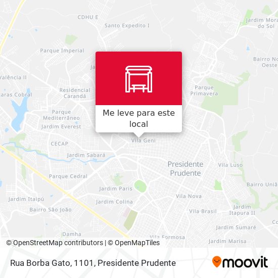 Rua Borba Gato, 1101 mapa