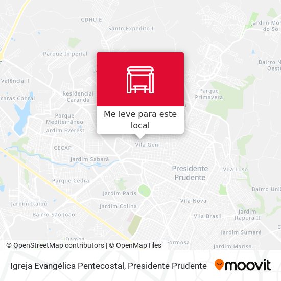 Igreja Evangélica Pentecostal mapa