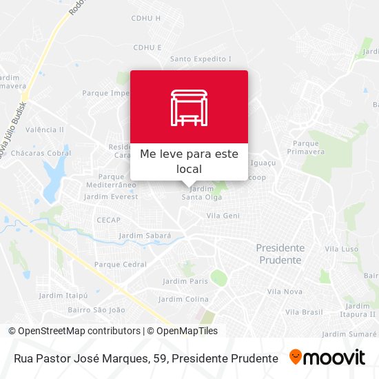 Rua Pastor José Marques, 59 mapa