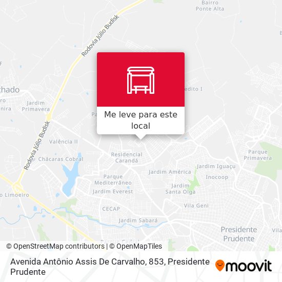 Avenida Antônio Assis De Carvalho, 853 mapa