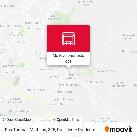 Rua Thomaz Matheus, 325 mapa