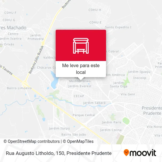 Rua Augusto Litholdo, 150 mapa