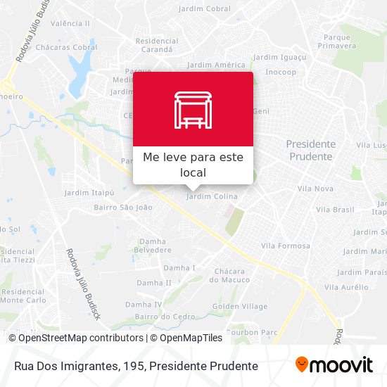 Rua Dos Imigrantes, 195 mapa