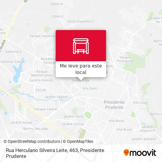 Rua Herculano Silveira Leite, 463 mapa