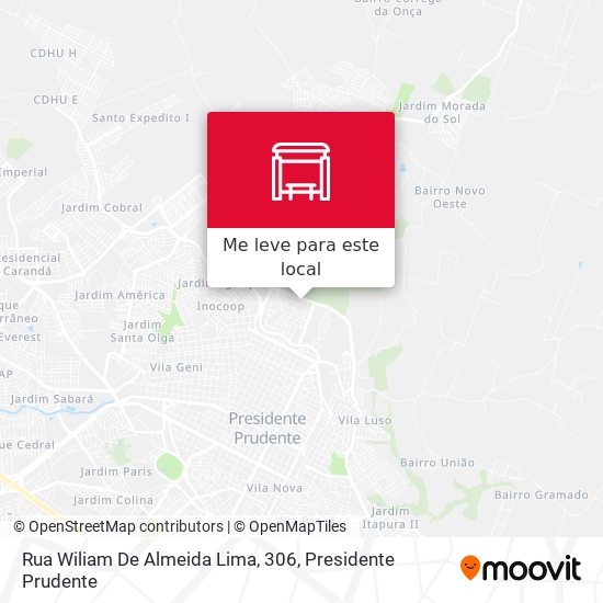 Rua Wiliam De Almeida Lima, 306 mapa