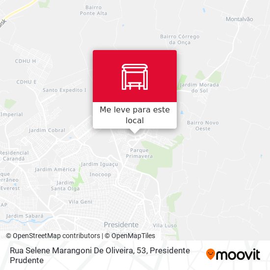 Rua Selene Marangoni De Oliveira, 53 mapa