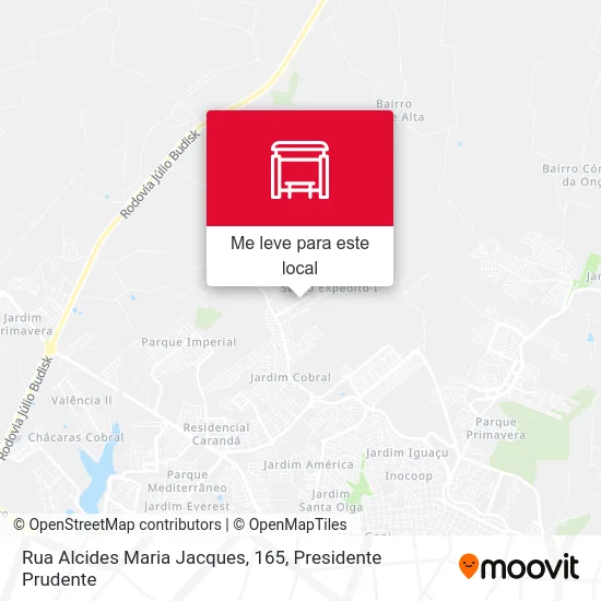 Rua Alcides Maria Jacques, 165 mapa