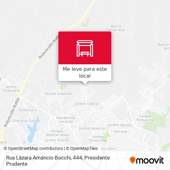 Rua Lázara Amâncio Bocchi, 444 mapa