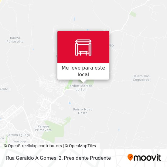 Rua Geraldo A Gomes, 2 mapa