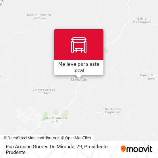Rua Arquias Gomes De Miranda, 29 mapa