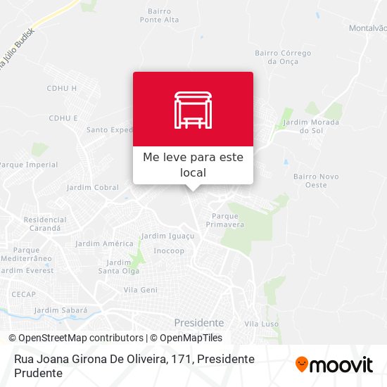 Rua Joana Girona De Oliveira, 171 mapa