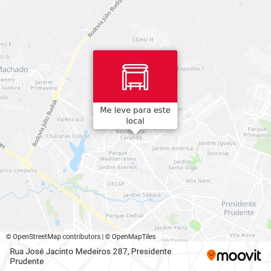 Rua José Jacinto Medeiros 287 mapa