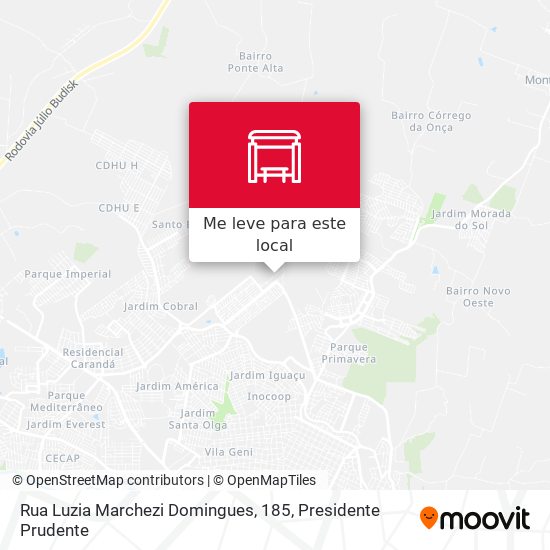 Rua Luzia Marchezi Domingues, 185 mapa