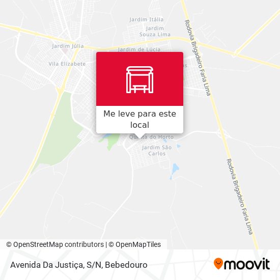 Avenida Da Justiça, S/N mapa