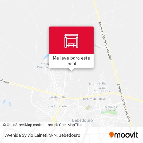 Avenida Sylvio Laineti, S/N mapa