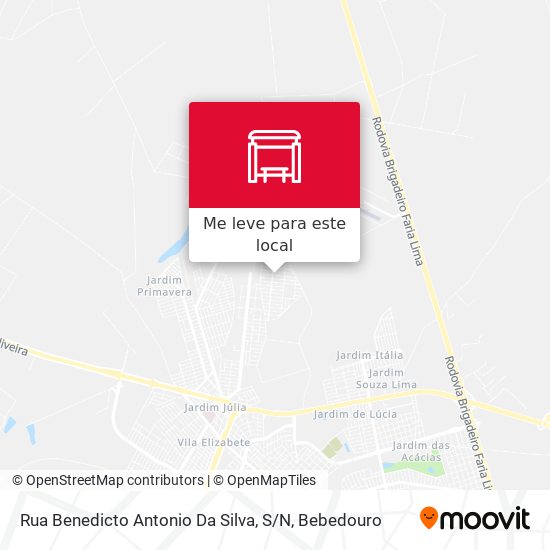 Rua Benedicto Antonio Da Silva, S / N mapa