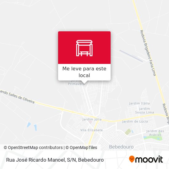 Rua José Ricardo Manoel, S/N mapa