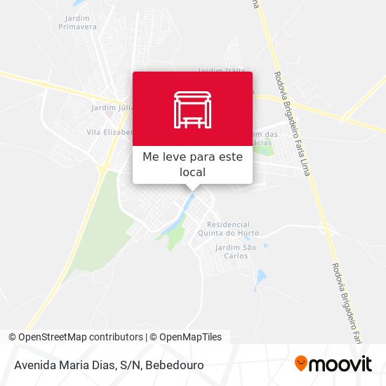 Avenida Maria Dias, S/N mapa