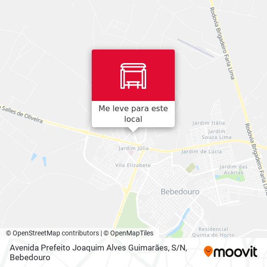 Avenida Prefeito Joaquim Alves Guimarães, S / N mapa