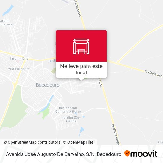 Avenida José Augusto De Carvalho, S / N mapa