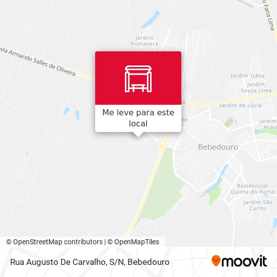 Rua Augusto De Carvalho, S/N mapa