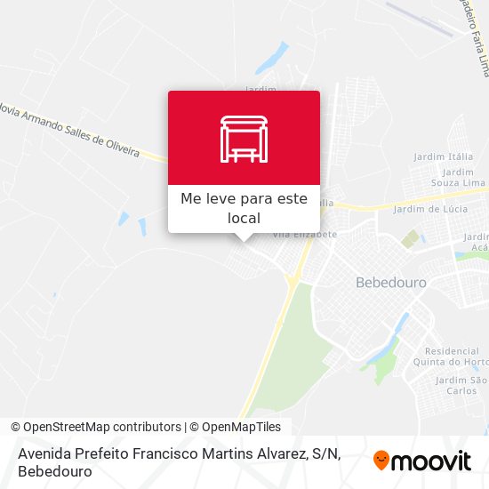 Avenida Prefeito Francisco Martins Alvarez, S / N mapa