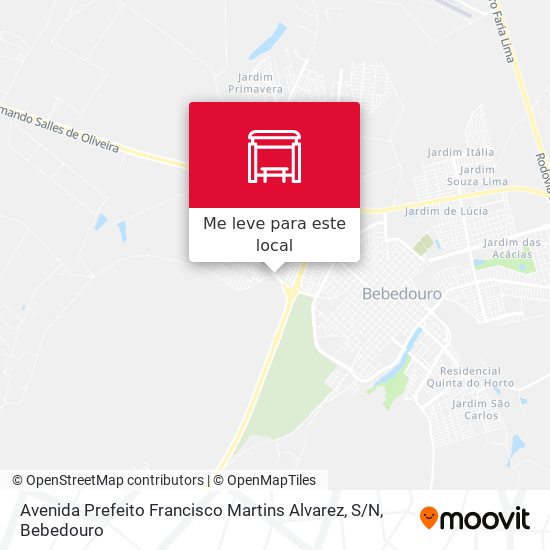 Avenida Prefeito Francisco Martins Alvarez, S / N mapa