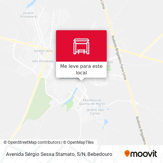 Avenida Sérgio Sessa Stamato, S / N mapa