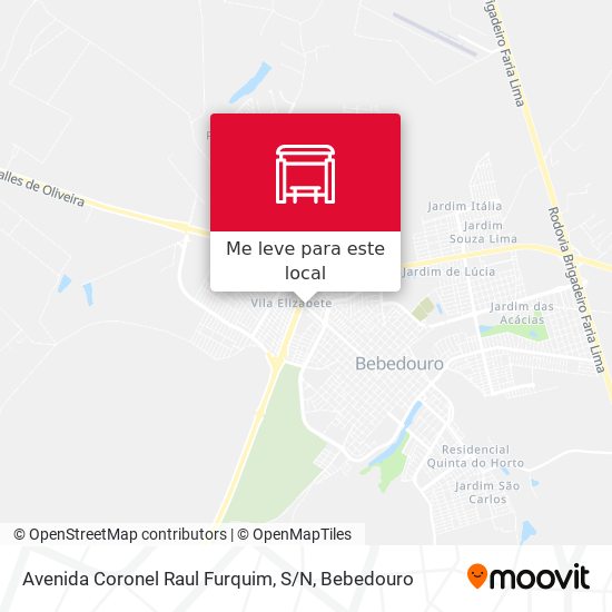 Avenida Coronel Raul Furquim, S / N mapa